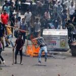 Students protesting in Bangladesh