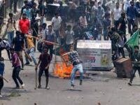 Students protesting in Bangladesh